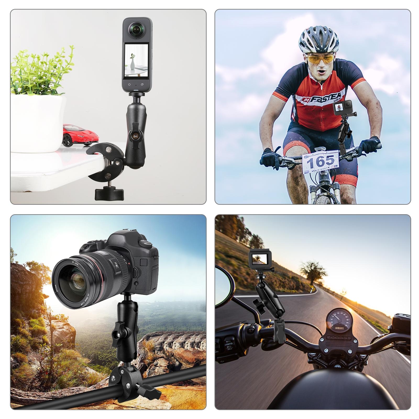 Universal Motorcycle Handlebar Mount for Action Cameras 8