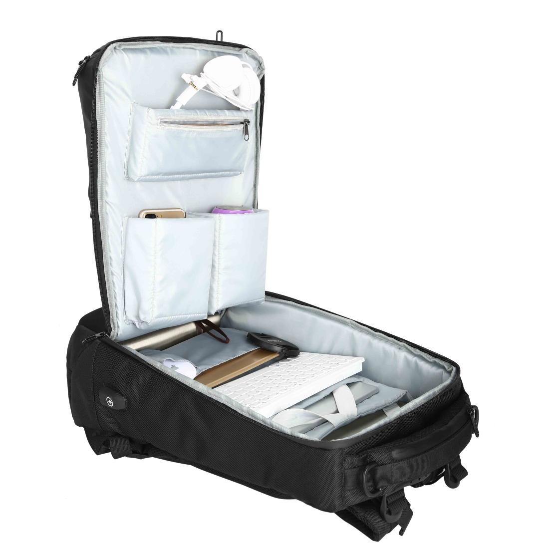 Waterproof Usb Outdoor Backpack - Large 33x21x53cm - Black 4