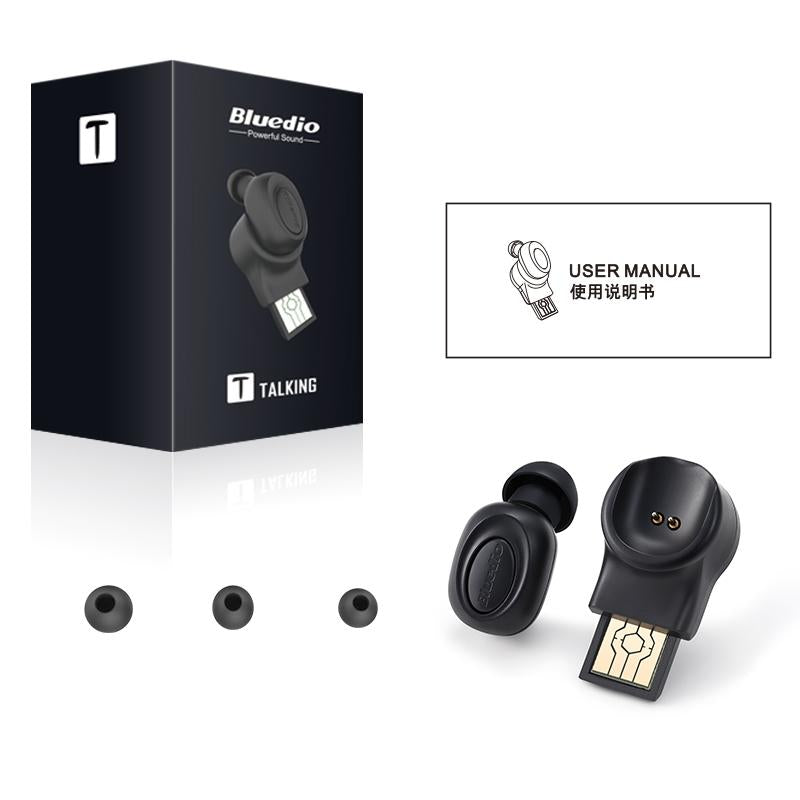 Wireless In-ear Headset with Usb Cable - Black 5.0 6