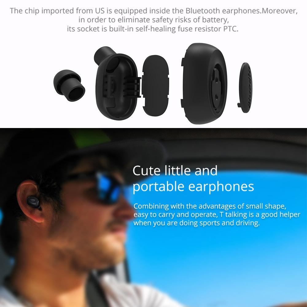Wireless In-ear Headset with Usb Cable - Black 5.0 10