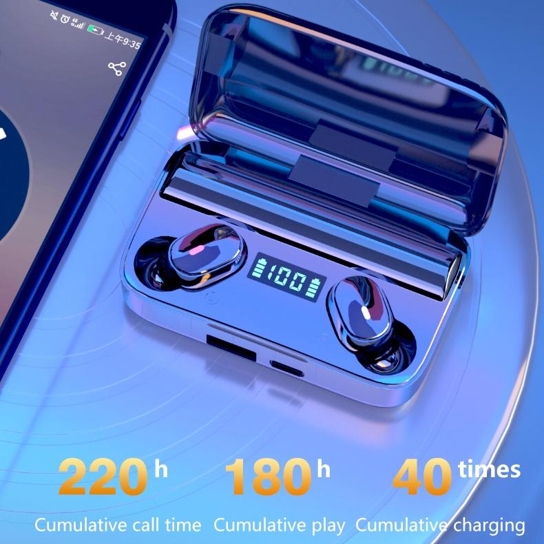 Wireless Earbuds with Noise Cancellation & Magnetic Charging - Led Display 9