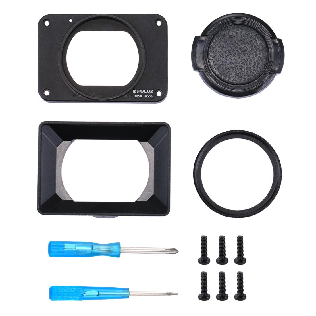 Sony Rx0 / Rx0 Ii Front Panel with Uv Filter and Sunshade - Black 7