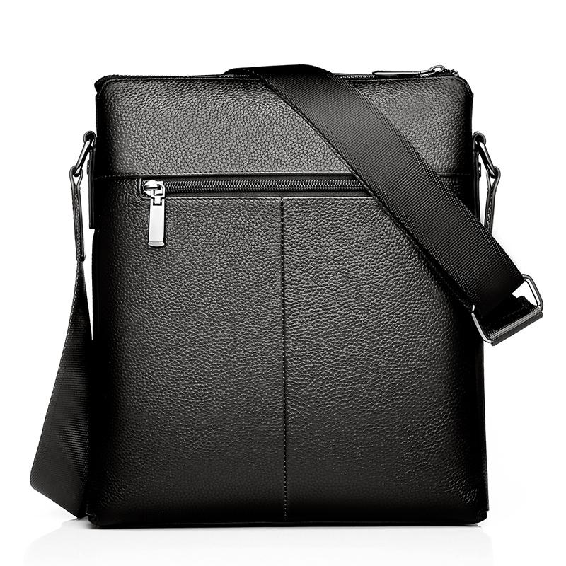 2 In 1 Men Pu Leather Shoulder Bag Handbag - Black 4