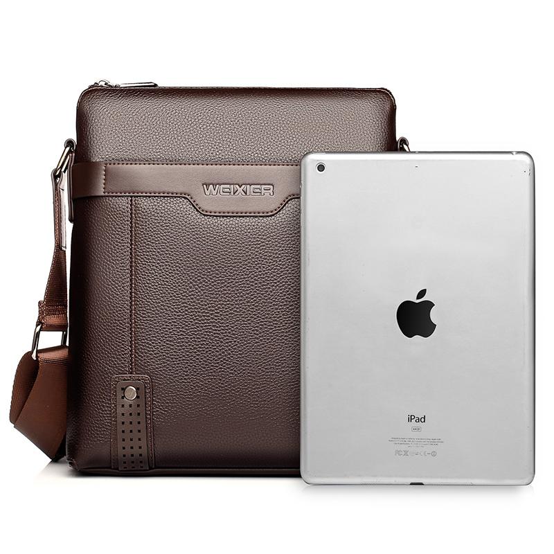 2 In 1 Men Pu Leather Shoulder Bag Handbag - Black 14