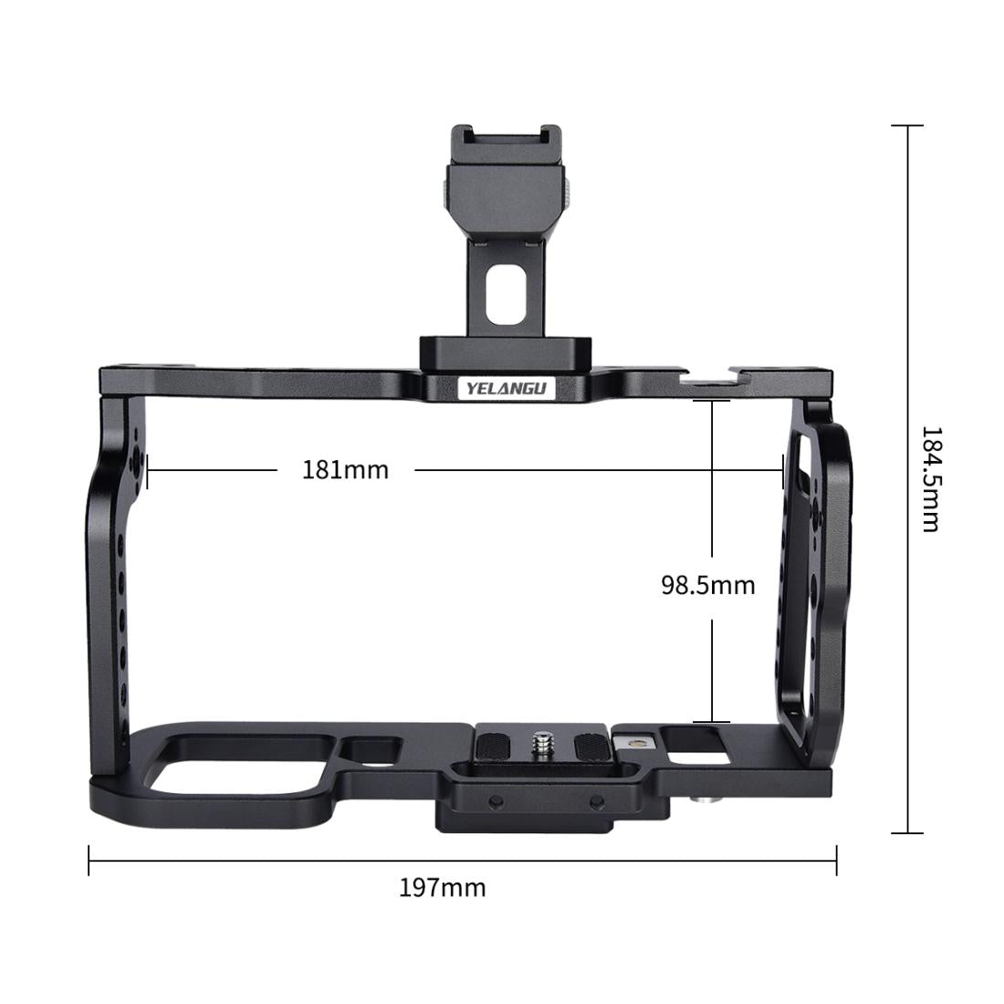 Video Camera Cage Stabilizer For Dji Bmpcc 4K - Black Handle 14
