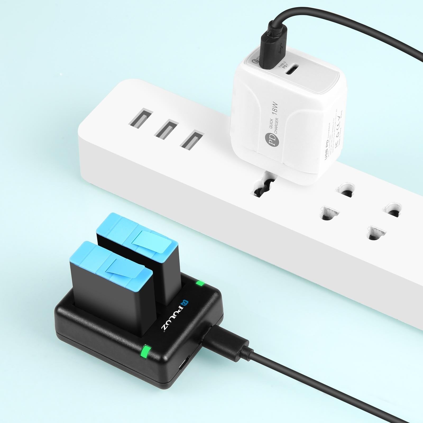 Dual Usb Charger for Gopro Hero 9 / 10 / 11 / 12 - Dual Batteries 8