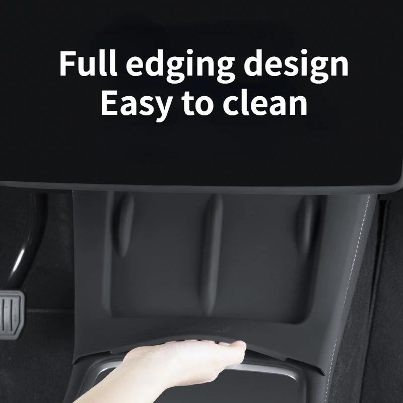 Wireless Charging Silicone Mat for Tesla Model 3 / y Center Console - Black 5
