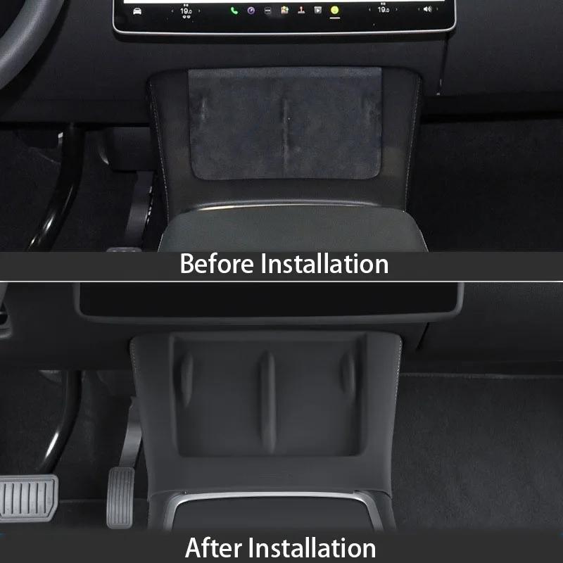 Wireless Charging Silicone Mat for Tesla Model 3 / y Center Console - Black 6