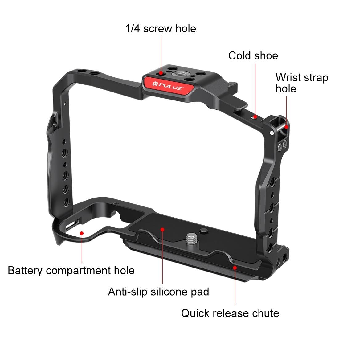 Metal Camera Cage For Nikon Z6Iii / Z6Ii - Stabilizer Rig Black 4