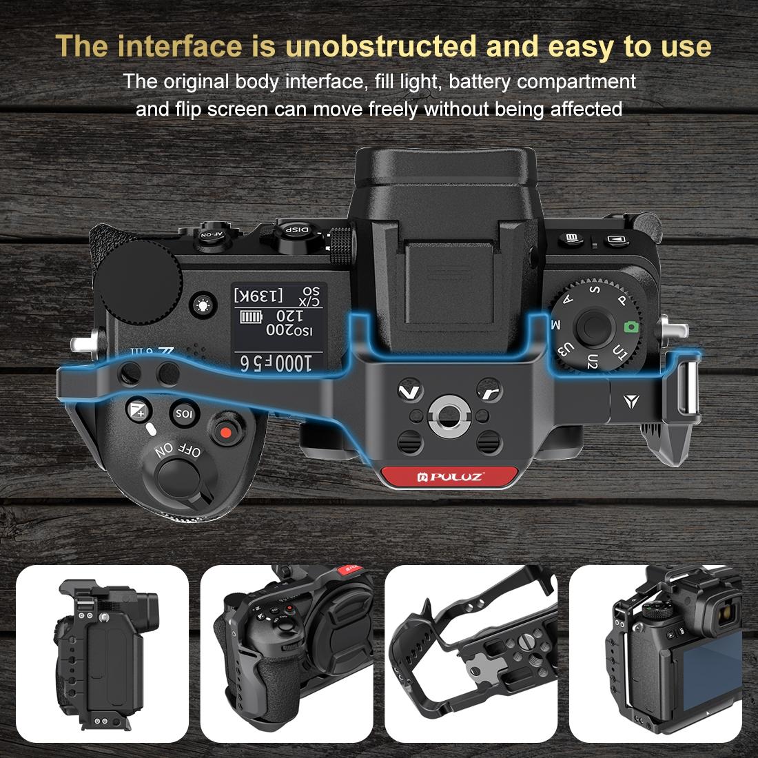 Metal Camera Cage For Nikon Z6Iii / Z6Ii - Stabilizer Rig Black 5