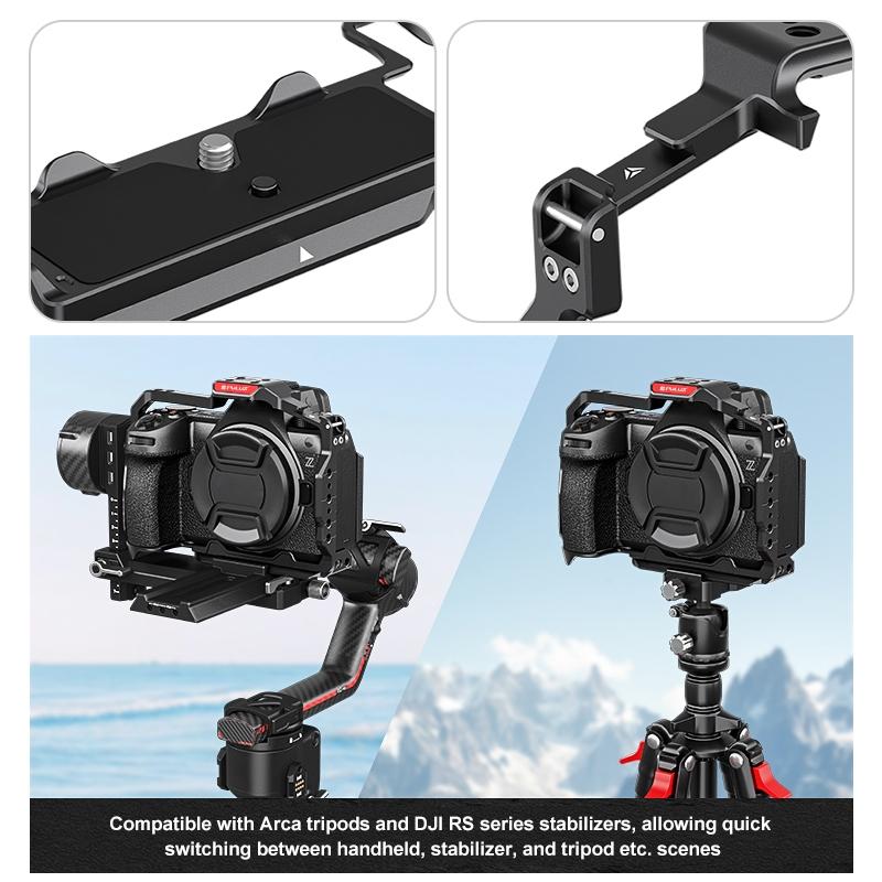 Metal Camera Cage For Nikon Z6Iii / Z6Ii - Stabilizer Rig Black 6
