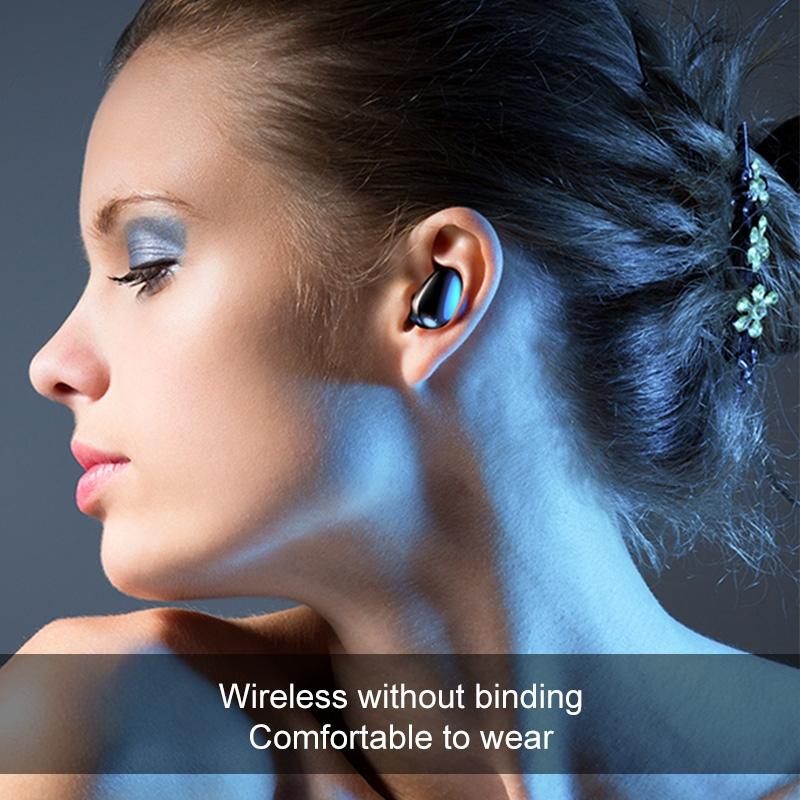Wireless Stereo Bluetooth Headset with Charging Case and Digital Display - X7 Tws V5.0 - Black 3