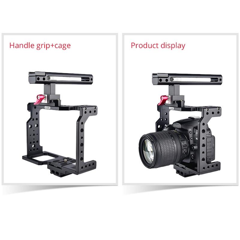 Video Camera Cage Stabilizer - Black Handle 10