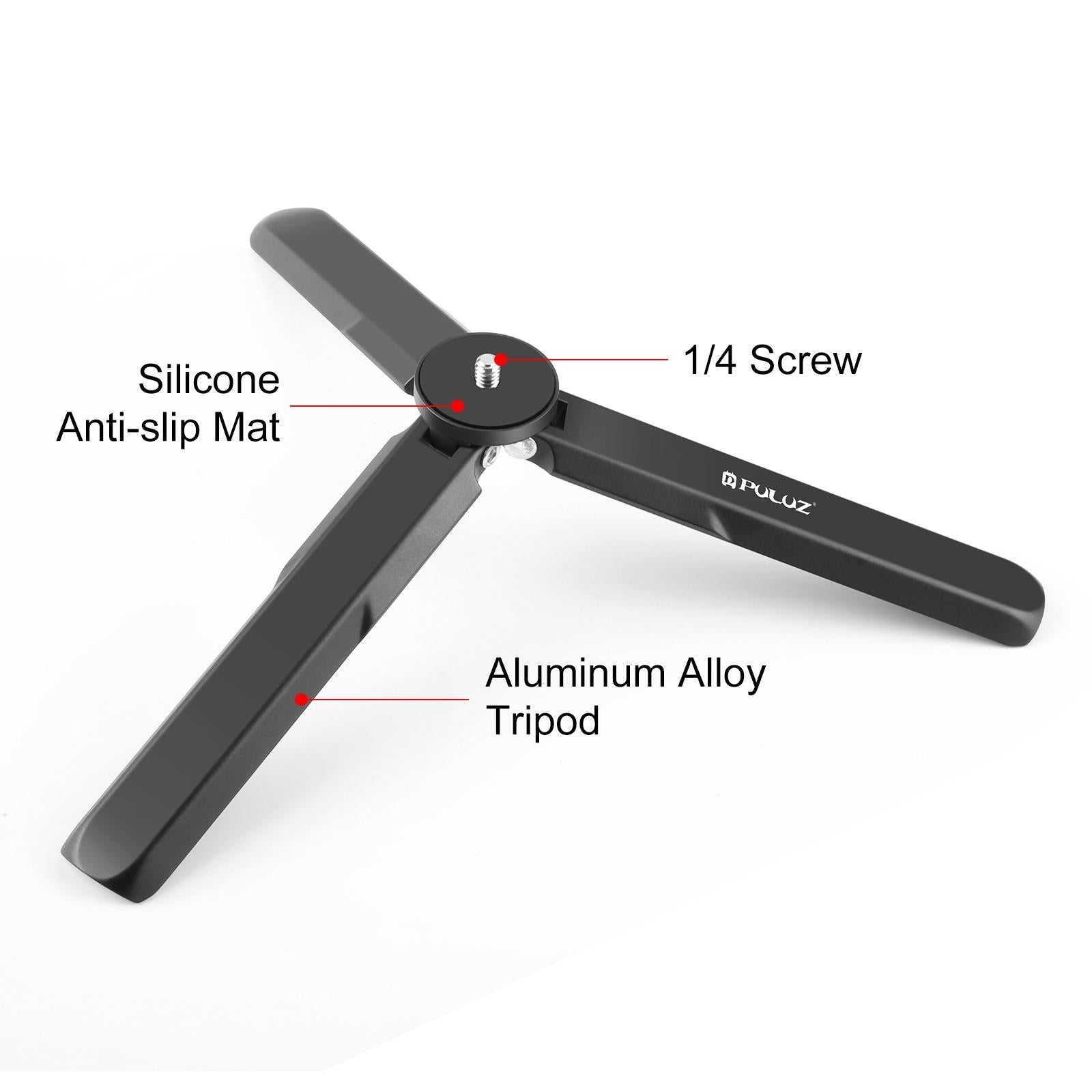 Lightweight Tripod for Dji Pocket 3 and Insta360 X4 - Aluminum Alloy 6