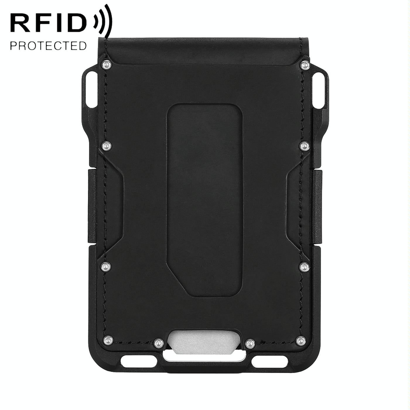 Aluminum Rfid Tool Card Holder - Compact Design