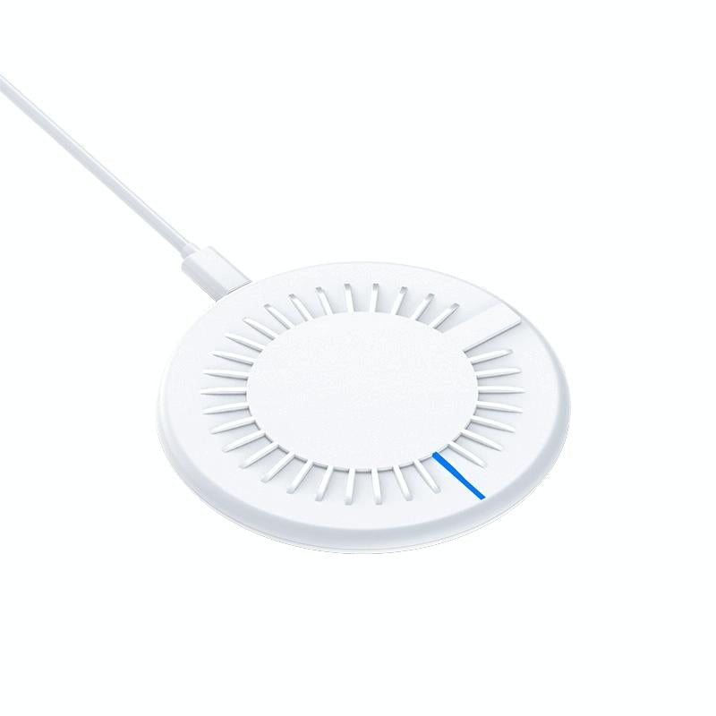 15W Round Wireless Fast Charger 964 Shape - Black 9