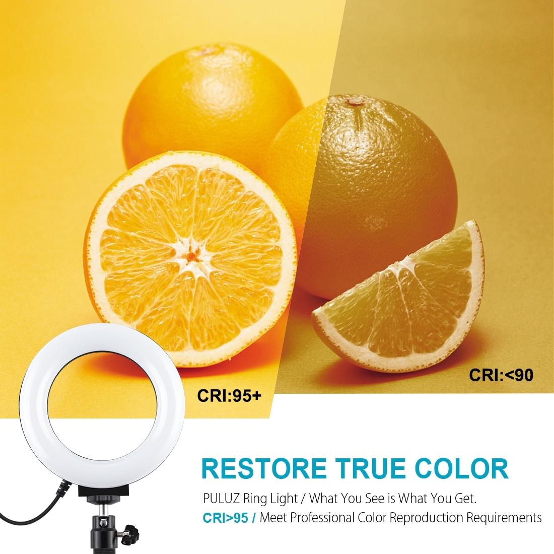 10 Mode Usb Led Ring Light with Tripod Mount and Cold Shoe Ball Head - 4.7 Inch Diameter 9