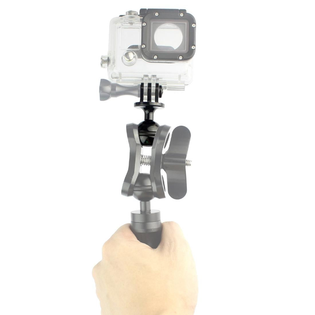 Aluminum Ball Head Adapter for Gopro Insta360 Dji Action Cameras - 2.5cm Diameter - Black 6