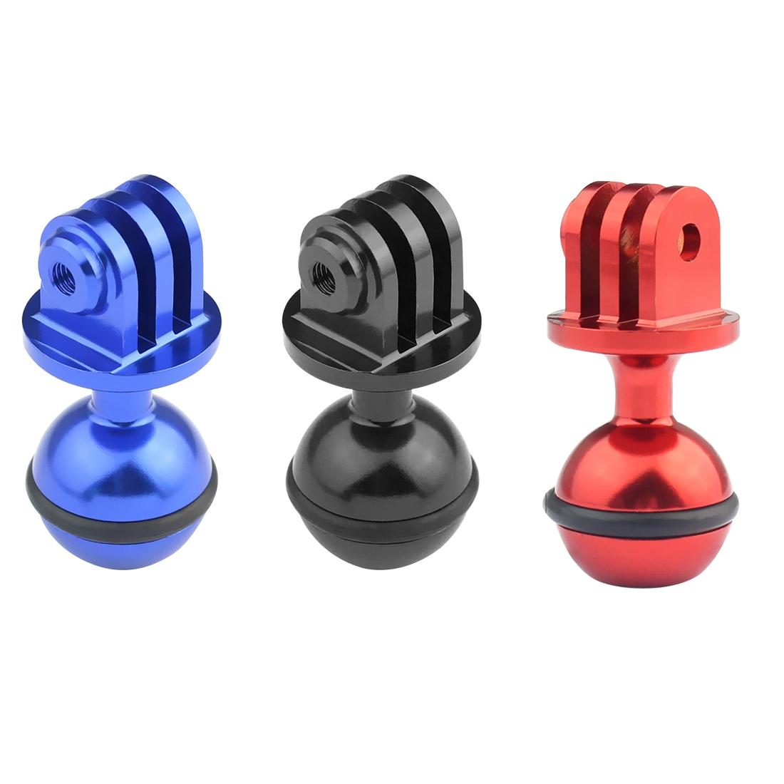 Aluminum Ball Head Adapter for Gopro Insta360 Dji Action Cameras - 2.5cm Diameter - Black 8