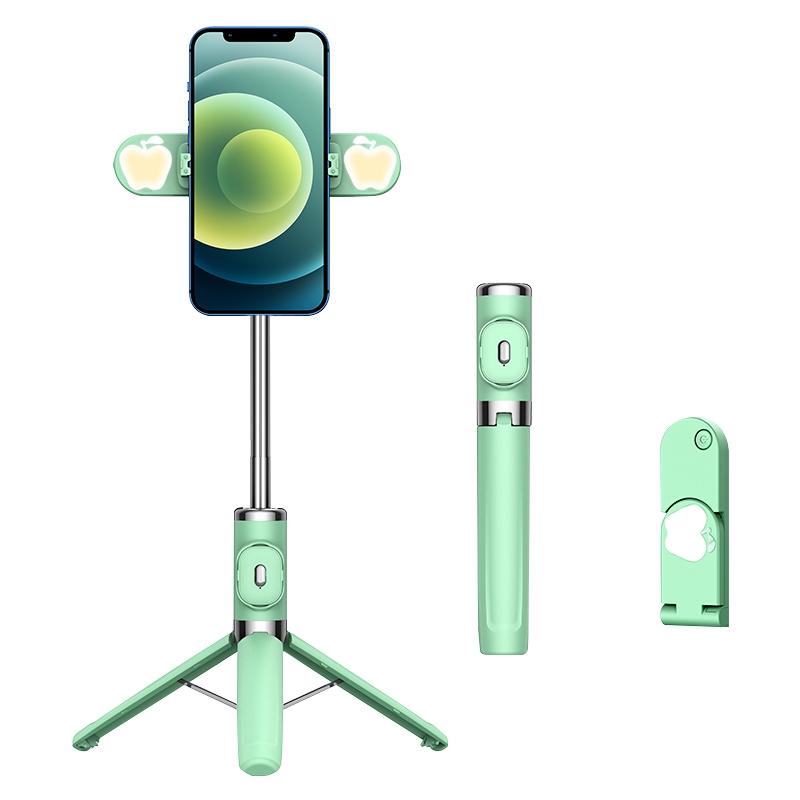 Bluetooth Remote Selfie Stick with Dual Fill Light and Tripod - Black 11