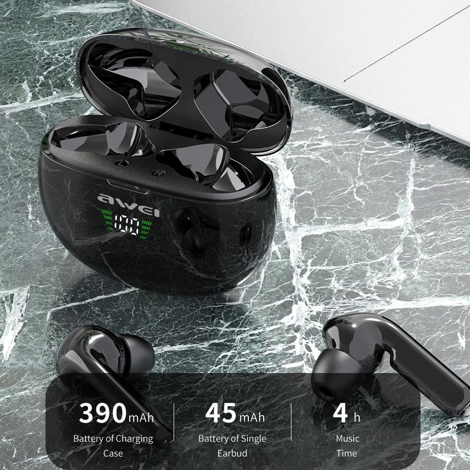 Wireless T15p Sports Headset with Led Display and Charging Case 5