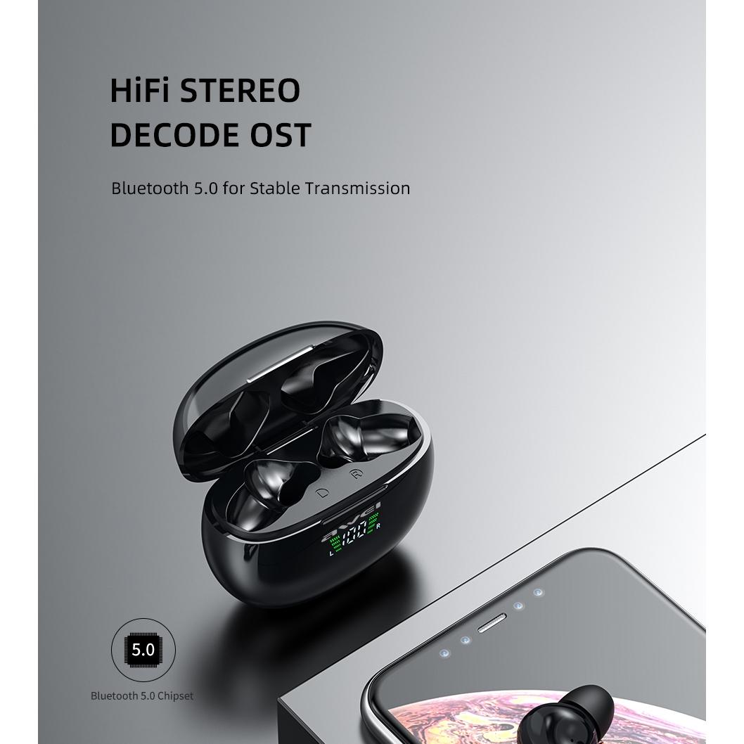 Wireless T15p Sports Headset with Led Display and Charging Case 6