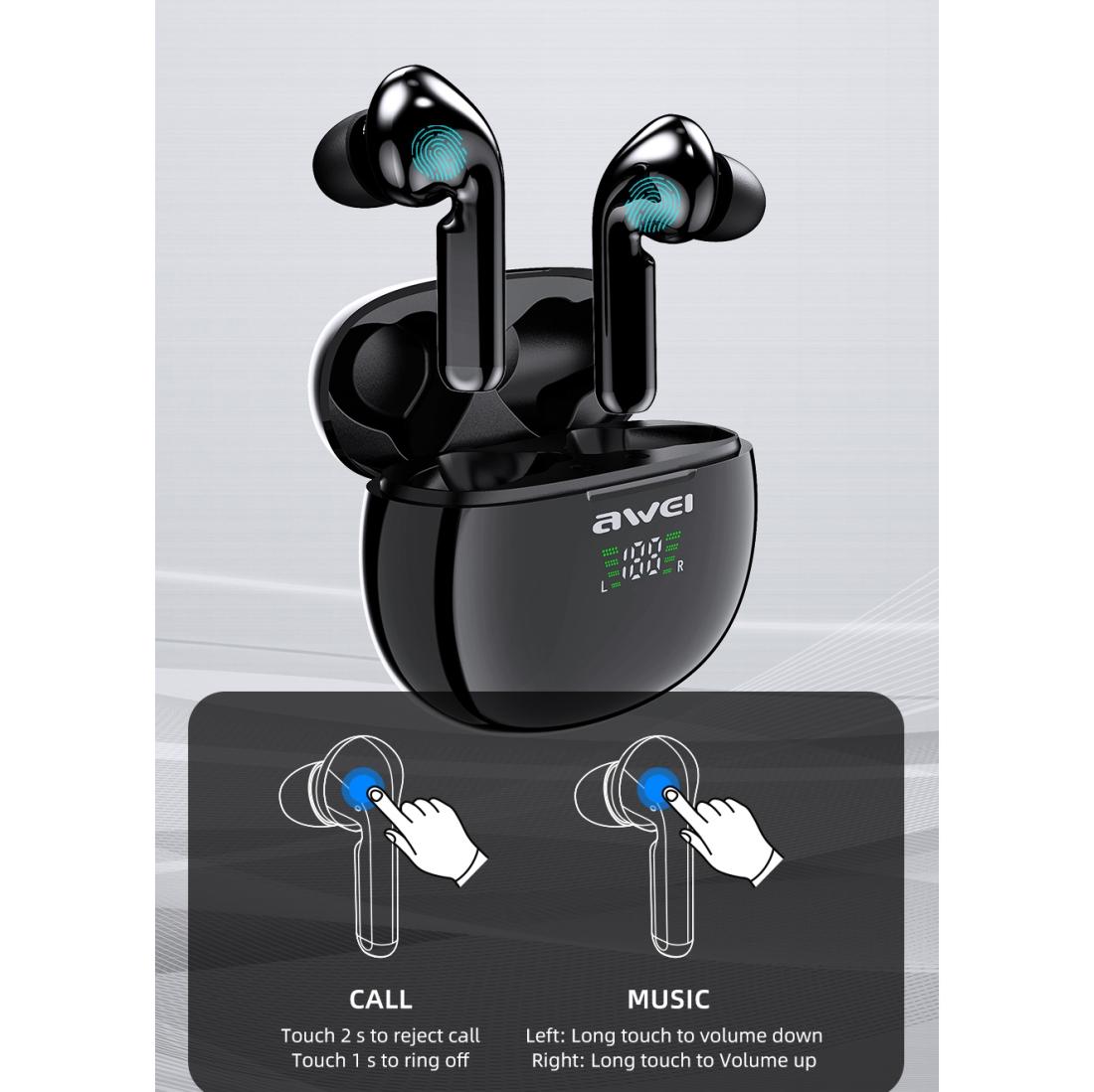 Wireless T15p Sports Headset with Led Display and Charging Case 7