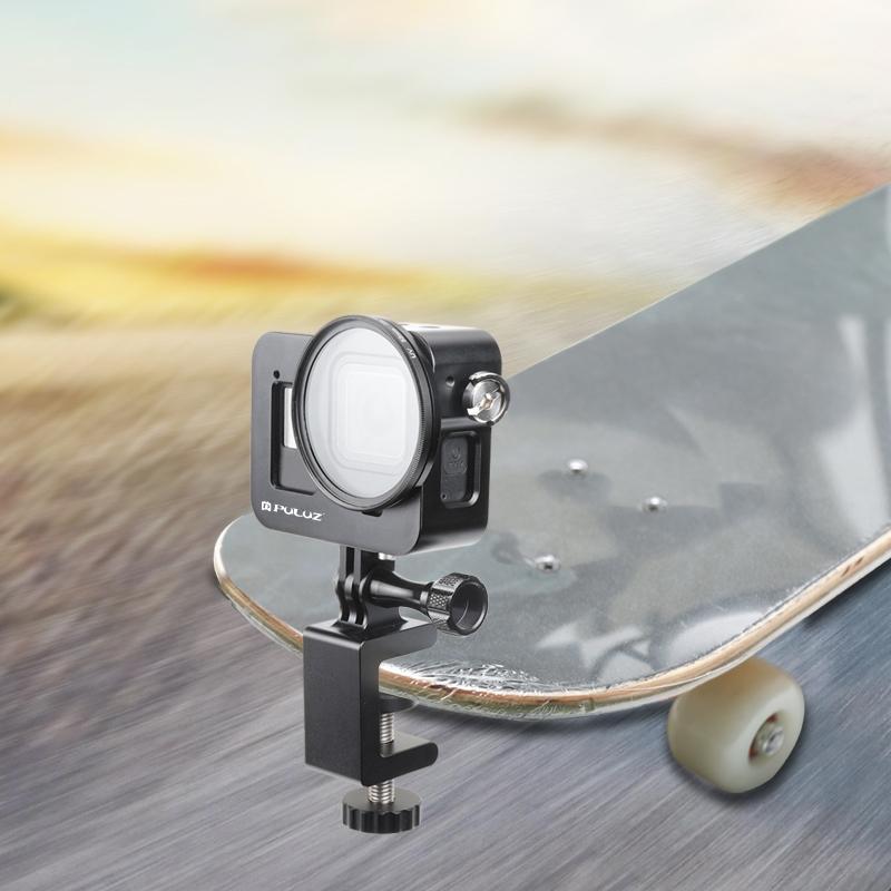 Aluminum Protective Cage with 52mm Uv Lens for Gopro Hero8 4