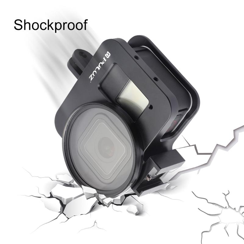 Aluminum Protective Cage with 52mm Uv Lens for Gopro Hero8 6