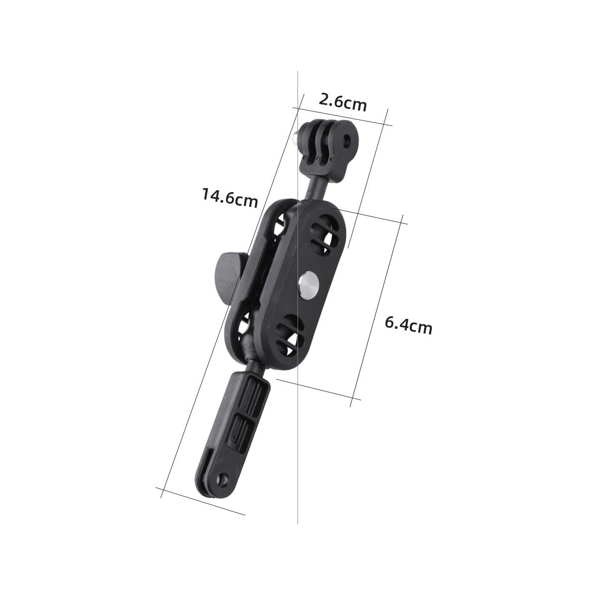 360 Degree Pivot Motorcycle Helmet Mount for Magic Arm Adapter 3