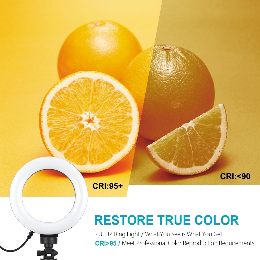 6.2 Led Ring Light with Usb 3 Modes Dimmable Vlogging Photography Video Pocket Tripod Mount Cold Shoe Ball Head Black 10