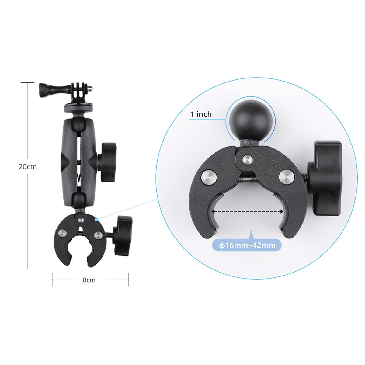 Adjustable 360 Degree Action Camera Clamp Holder - Extended Version 4