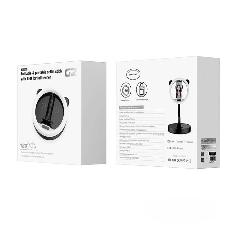 Portable Live Light Holder - Wk Wt-p11 - Black 4