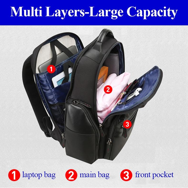 Large Capacity Anti-Theft Waterproof Shoulder Bag With Usb Port - 35.5X24X45Cm Black 4