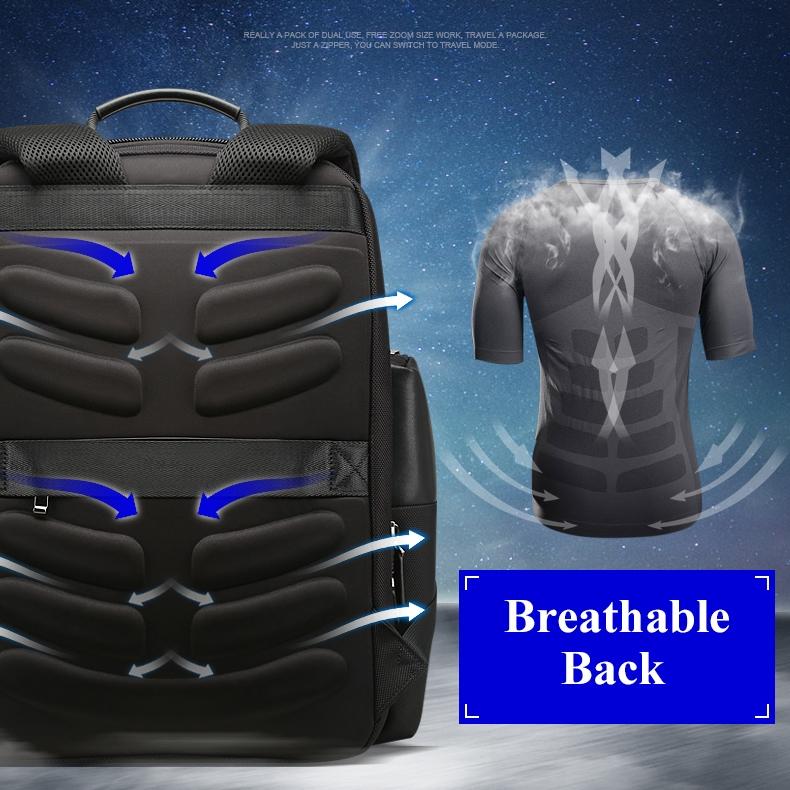 Large Capacity Anti-Theft Waterproof Shoulder Bag With Usb Port - 35.5X24X45Cm Black 7