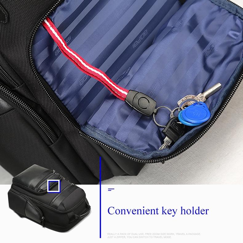 Large Capacity Anti-Theft Waterproof Shoulder Bag With Usb Port - 35.5X24X45Cm Black 14