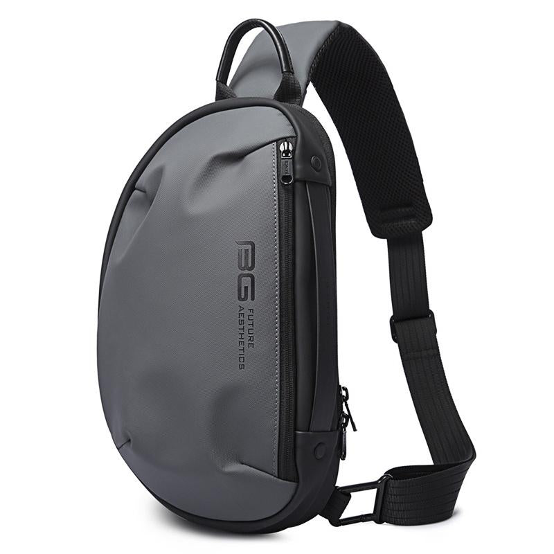 Waterproof Men Crossbody Chest Bag Usb Port 34 X 19 X 6Cm - Black 9