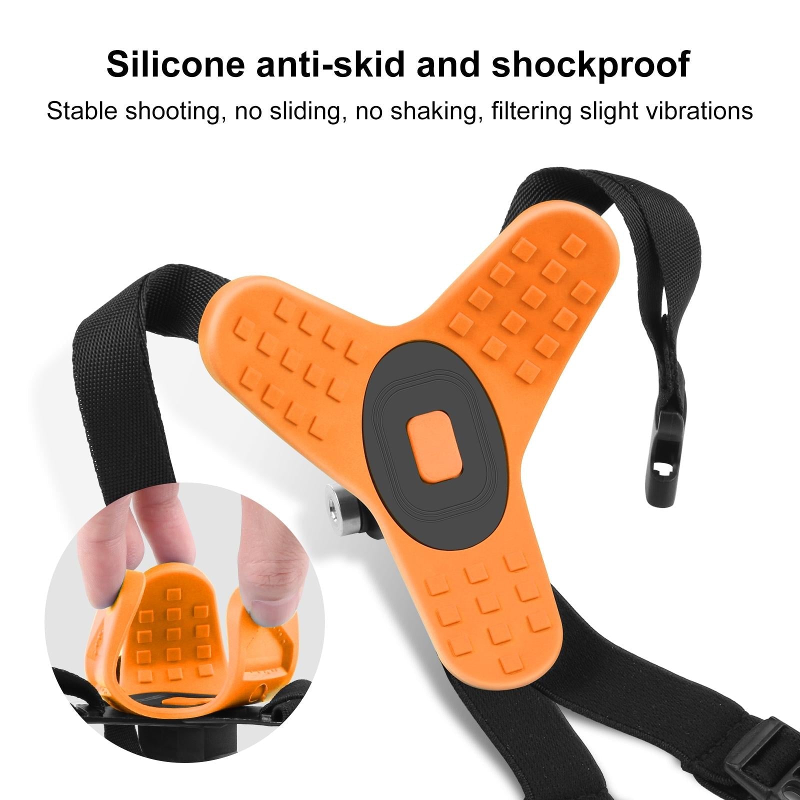 Universal Chin Strap Mount for Action Cameras - Black 6