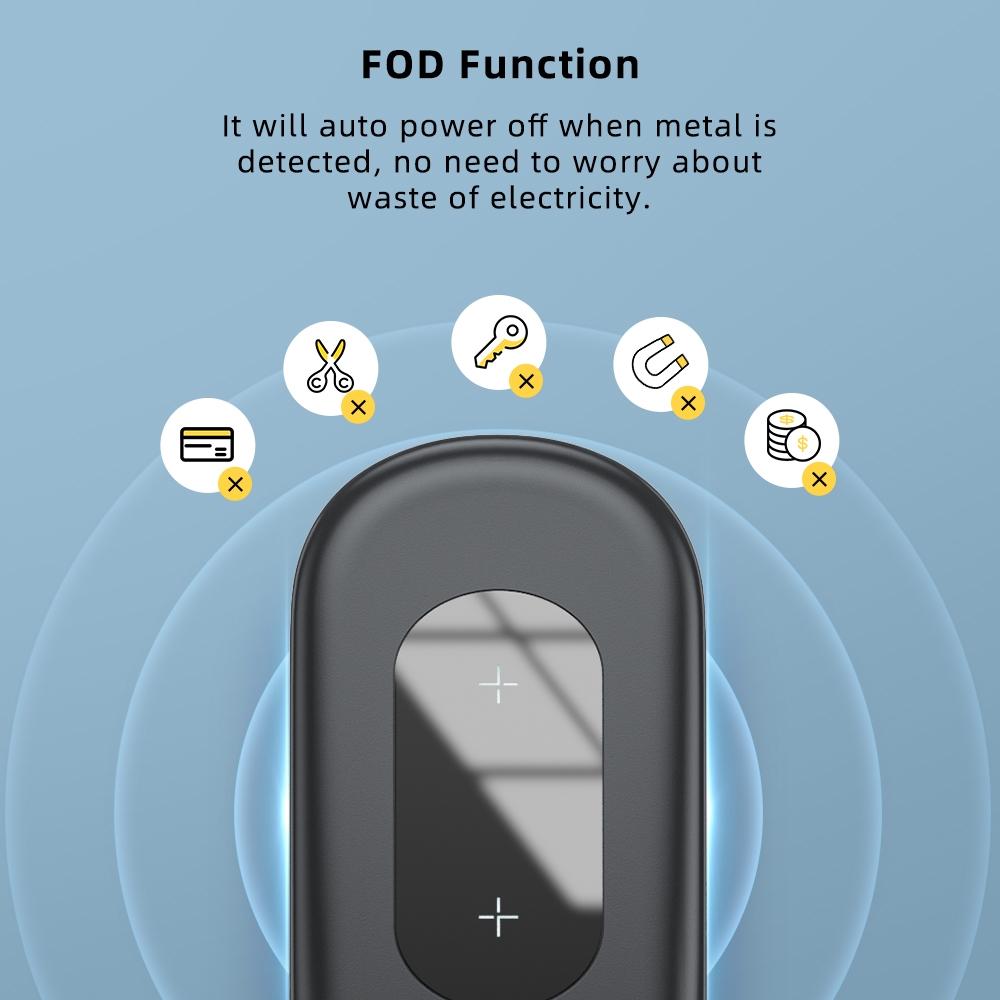 Foldable 15W Wireless Charger For Mobile Phones Black 15