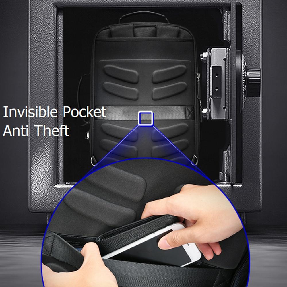 Large Capacity Business Laptop Backpack with Usb - Breathable Black 29x16x44cm 8