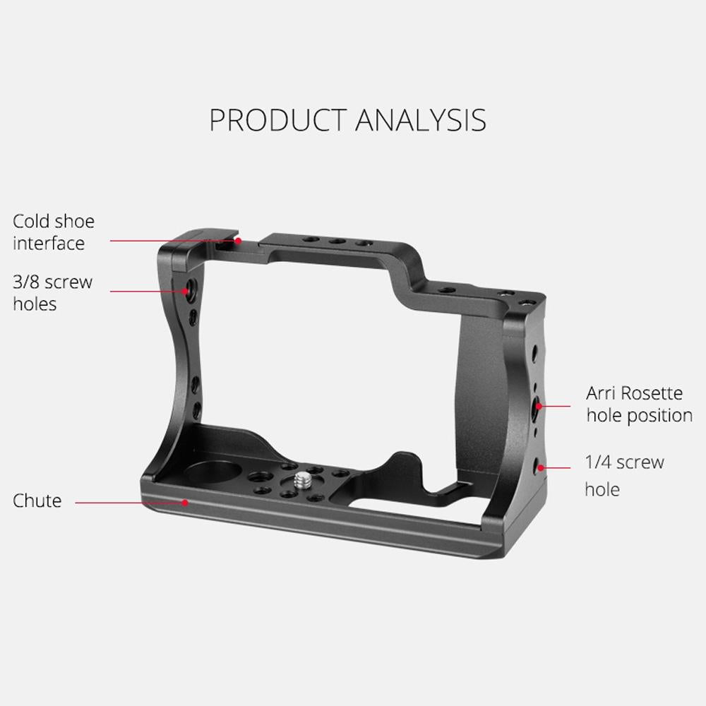 Video Camera Cage Stabilizer For Canon Eos M50 - Black 6