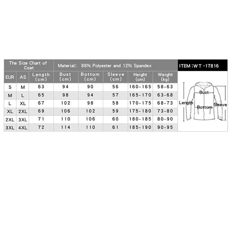 Men's Quick Dry Sports Coat Black Size L - Black M 15