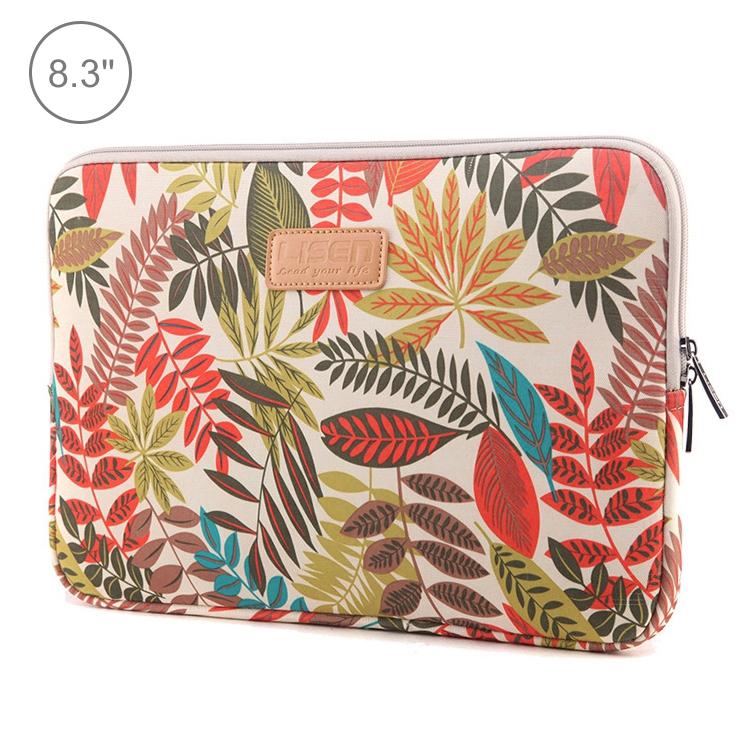 Sleeve Case Colourful Leaves Zipper Briefcase Carrying Bag - Black 9