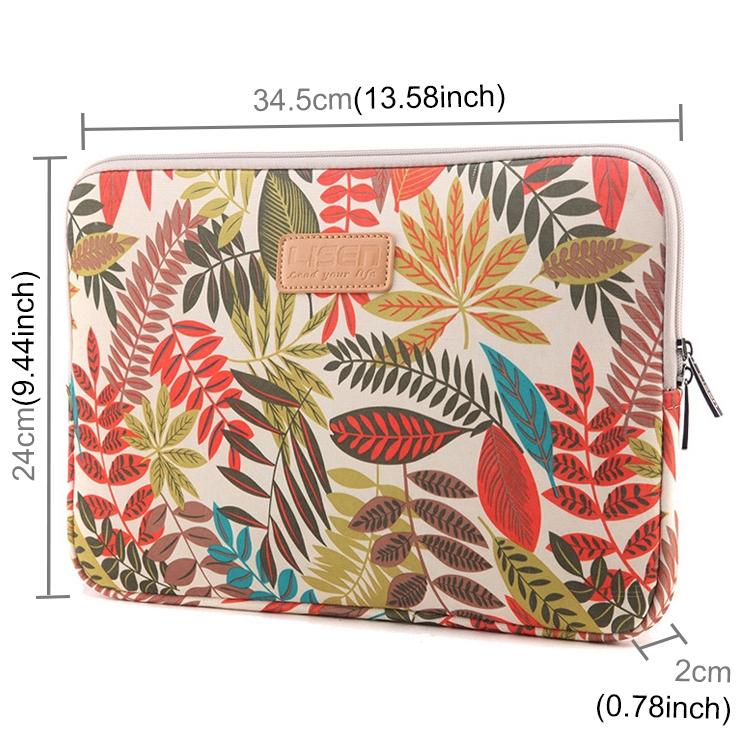 Colourful Leaves Sleeve Case for Macbook Samsung Sony Dell Alienware Chuwi Asus Hp Laptops - Black 3