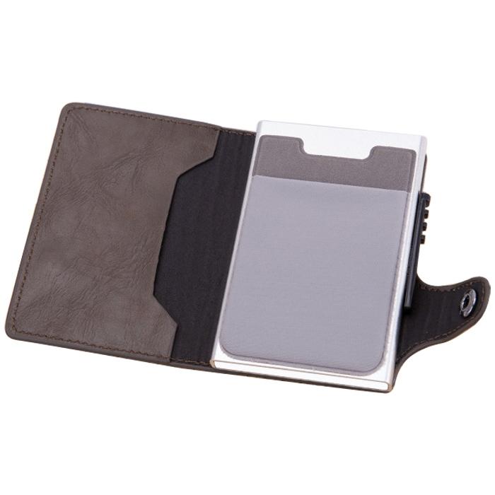 Rfid-blocking Leather Wallet with Card Slots - Carbon Fiber Black 4