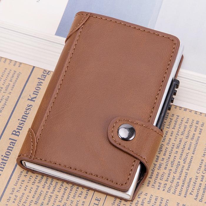 Rfid-blocking Leather Wallet with Card Slots - Carbon Fiber Black 10
