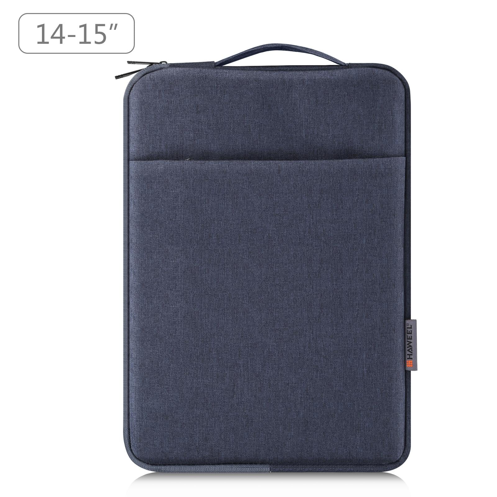 14-15 Inch Laptop Sleeve Briefcase With Zipper And Handle - Gray Blue 11