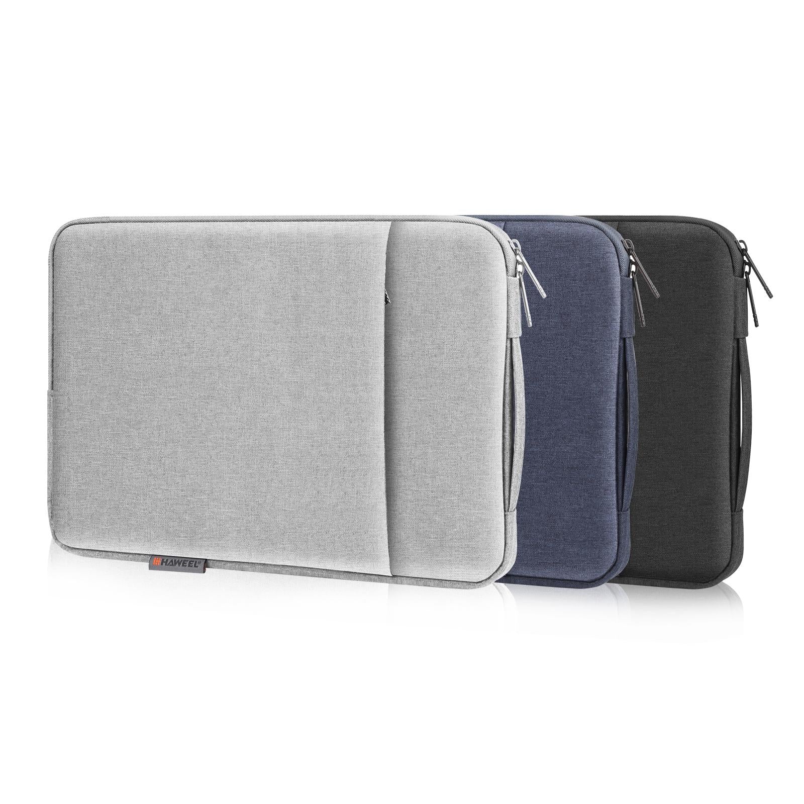 15-16.7 Inch Laptop Sleeve Briefcase With Zipper And Handle - Gray Blue 10