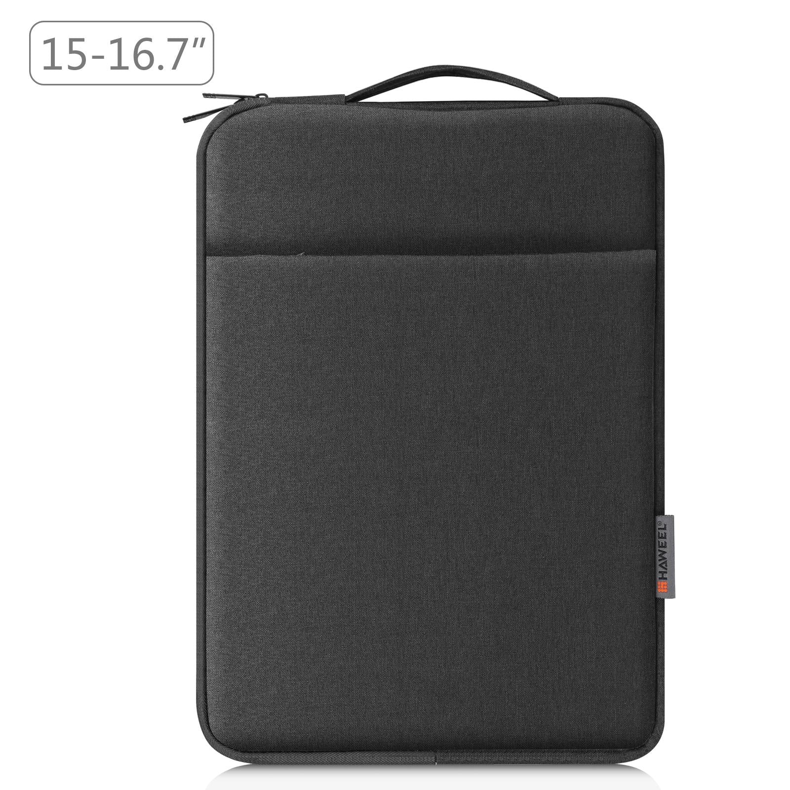 15-16.7 Inch Laptop Sleeve Briefcase With Zipper And Handle - Gray Blue 11