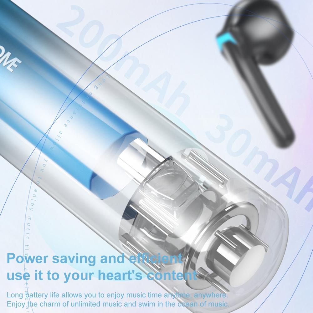 V55 Wireless Bluetooth Earphones with Fragrance - Compact and Stylish - Gradient Blue 10